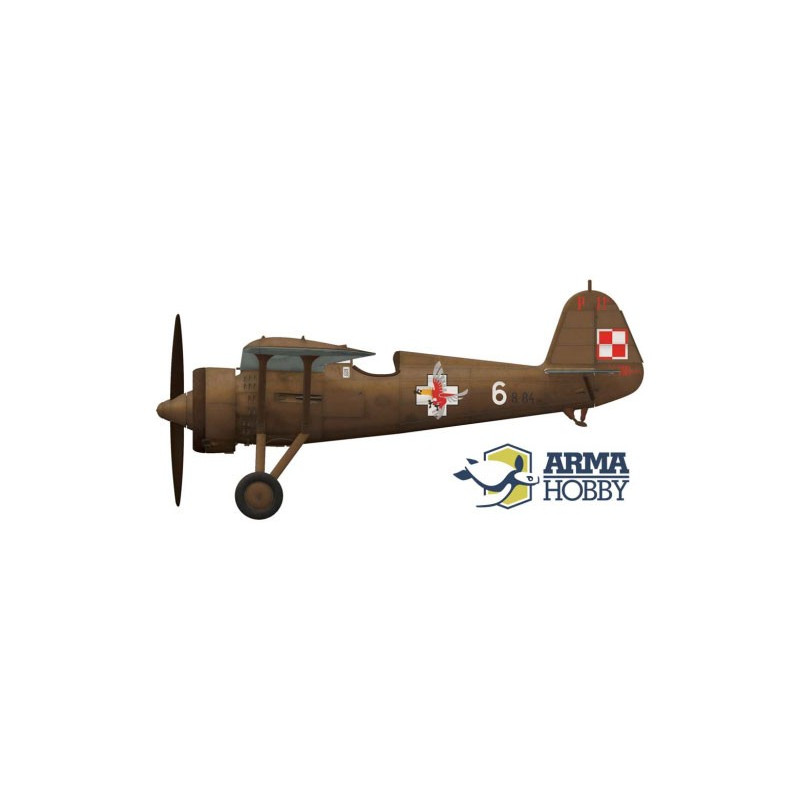 Maquette d'avion en plastique PZL P.11c Kresy Model kit 1/72