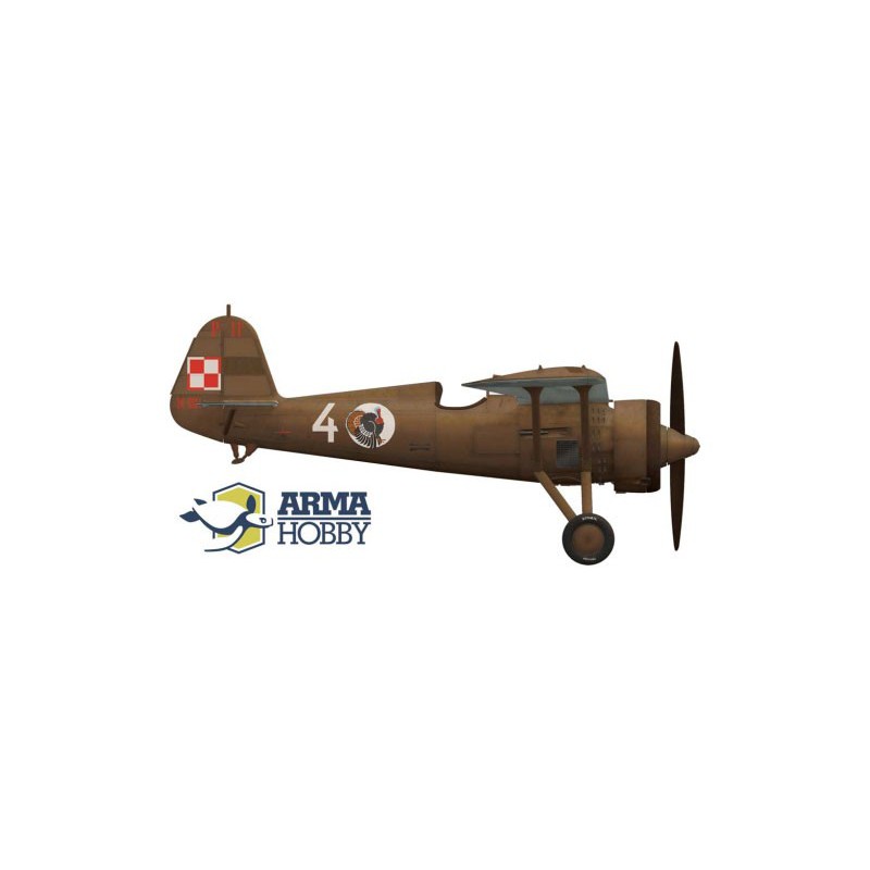 Maquette d'avion en plastique PZL P.11c Kresy Model kit 1/72