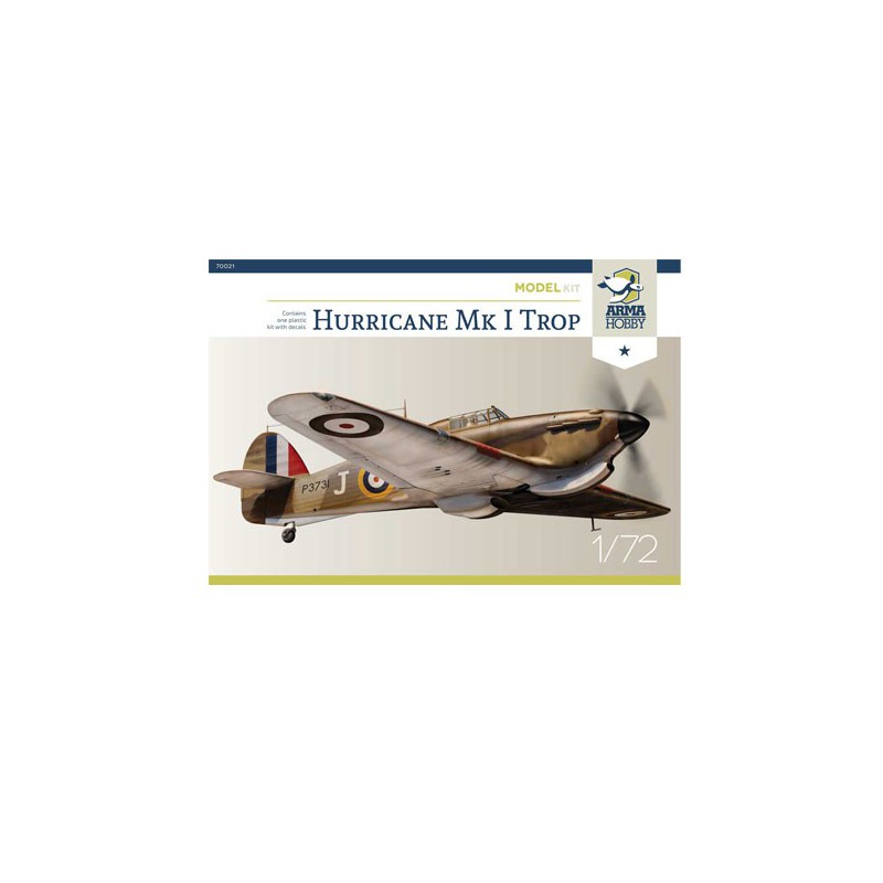 Maquette d'avion en plastique Hurricane Mk I Trop Model kit 1/72