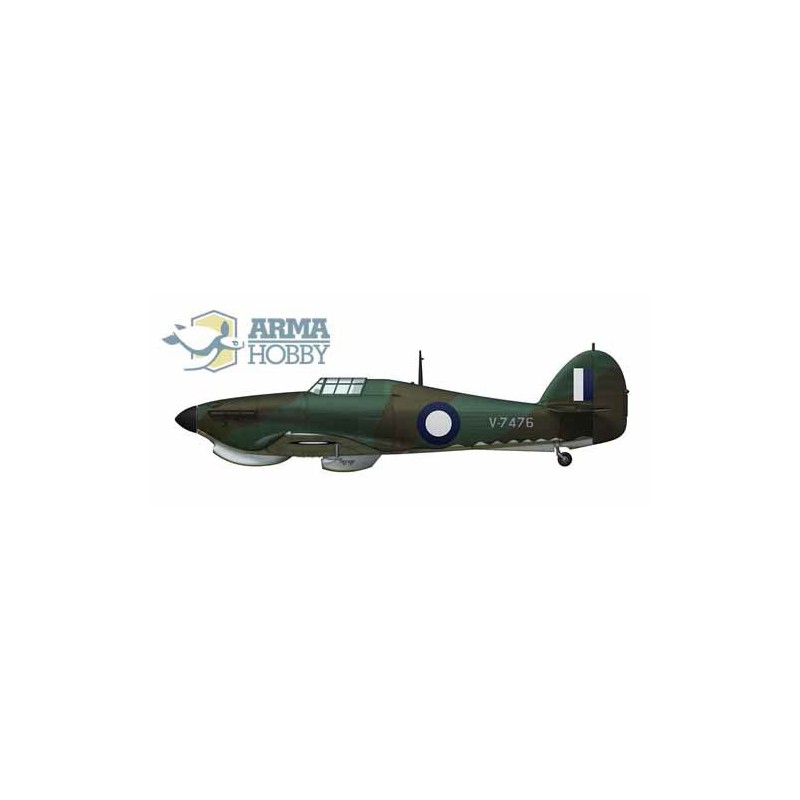 Maquette d'avion en plastique Hurricane Mk I Trop Model kit 1/72