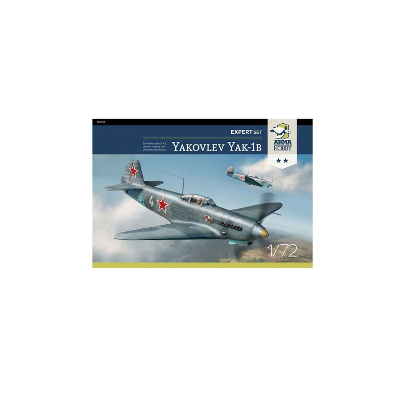 Maquette d'avion en plastique Yakovlev Yak-1b Expert set 1/72