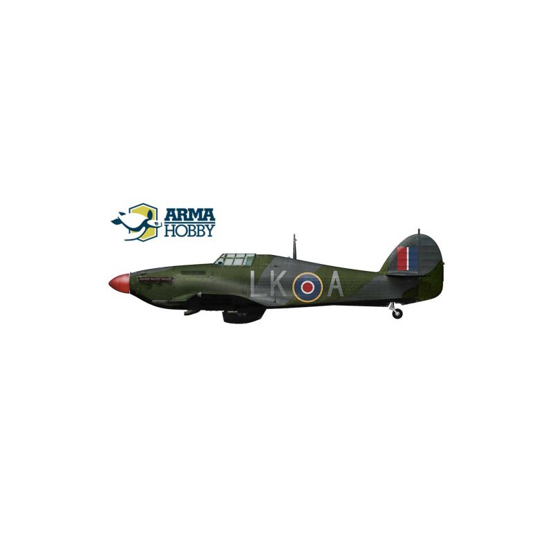 Maquette d'avion en plastique Hurricane Mk IIc Expert set 1/72