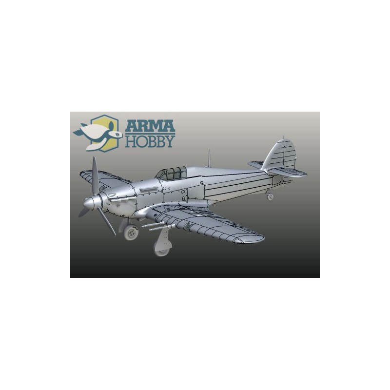 Maquette d'avion en plastique Hurricane Mk IIc Model kit 1/72