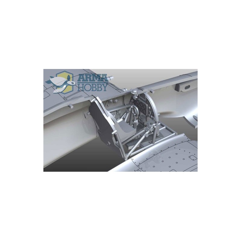 Maquette d'avion en plastique Hurricane Mk IIc Model kit 1/72