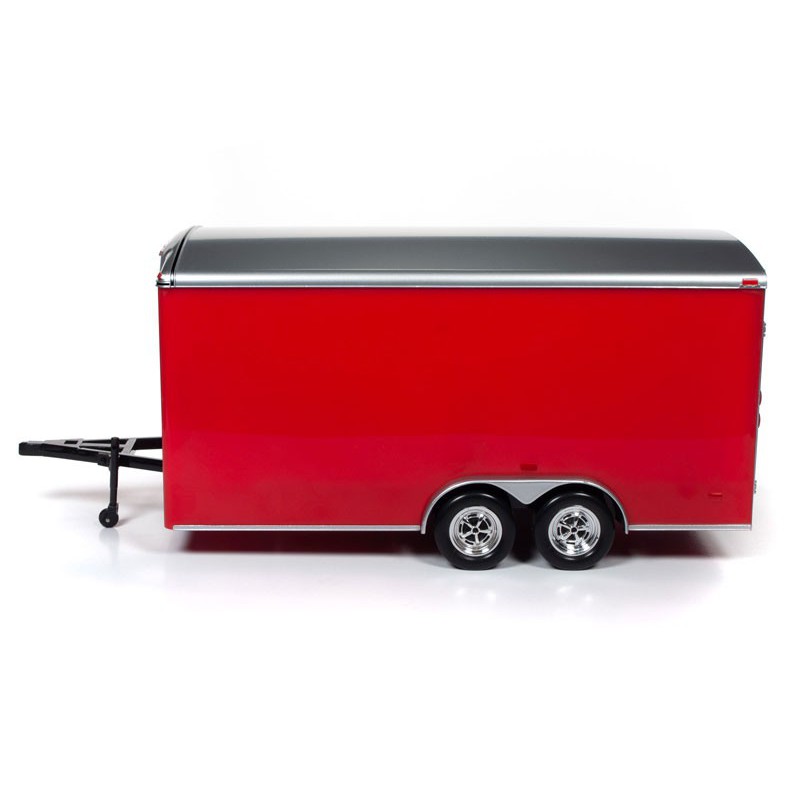 Voiture miniature Die Cast au1/18 Enclosed Trailer Red 1/18