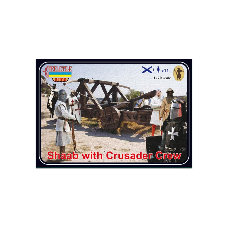 Figurine Lance Pierre + Croisés 1/72