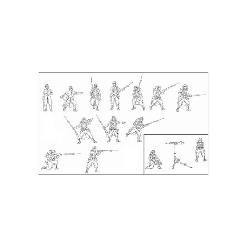 Figurine INFANTERIE FRANCAISE WWI1/72