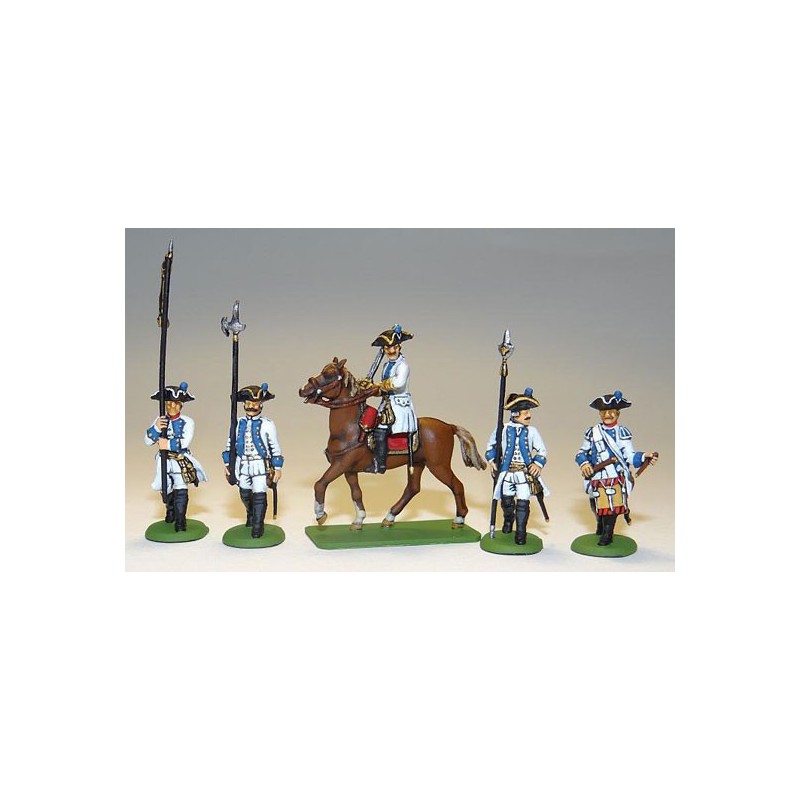 Figurine Seven years war Austrians command 1/72