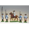Figurine Seven years war Austrians command 1/72