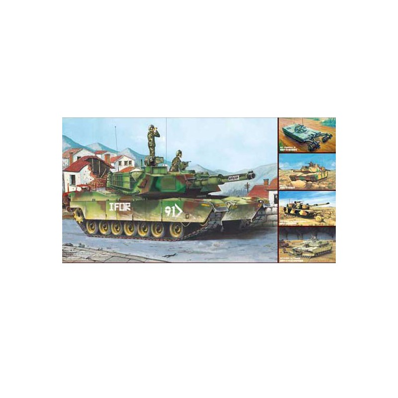 Maquette de Char en plastique M1A1/A2 ABRAMS 5 IN 1