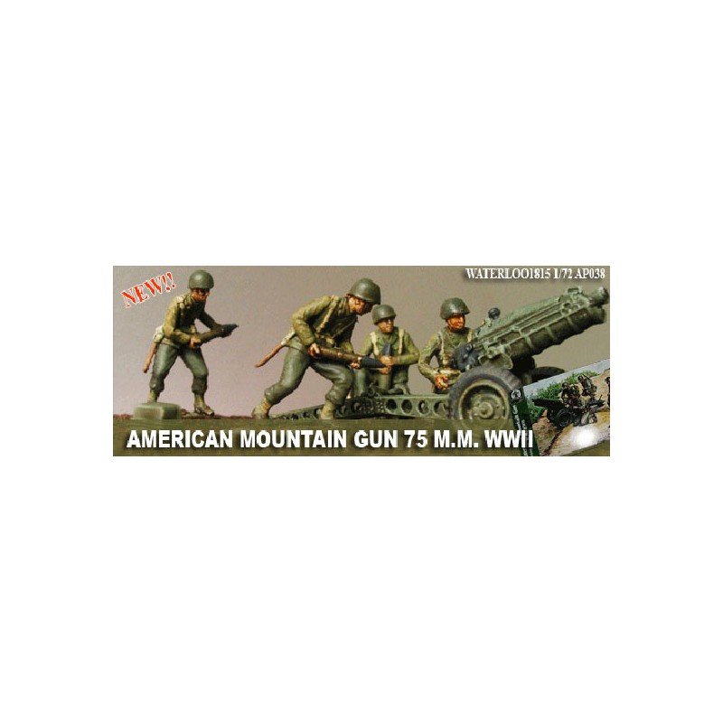 Figurine CANON 75mm US WWII 1/72