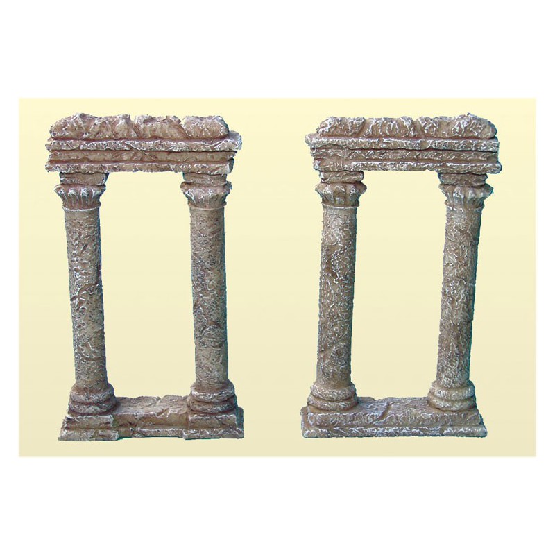 Maquette Diorama montéee et peinte COLONNES EN RUINES(2pcs)
