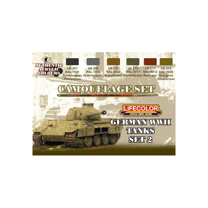 Peinture acrylique CAMOUFLAGE TANKS ALLEMANDS 2