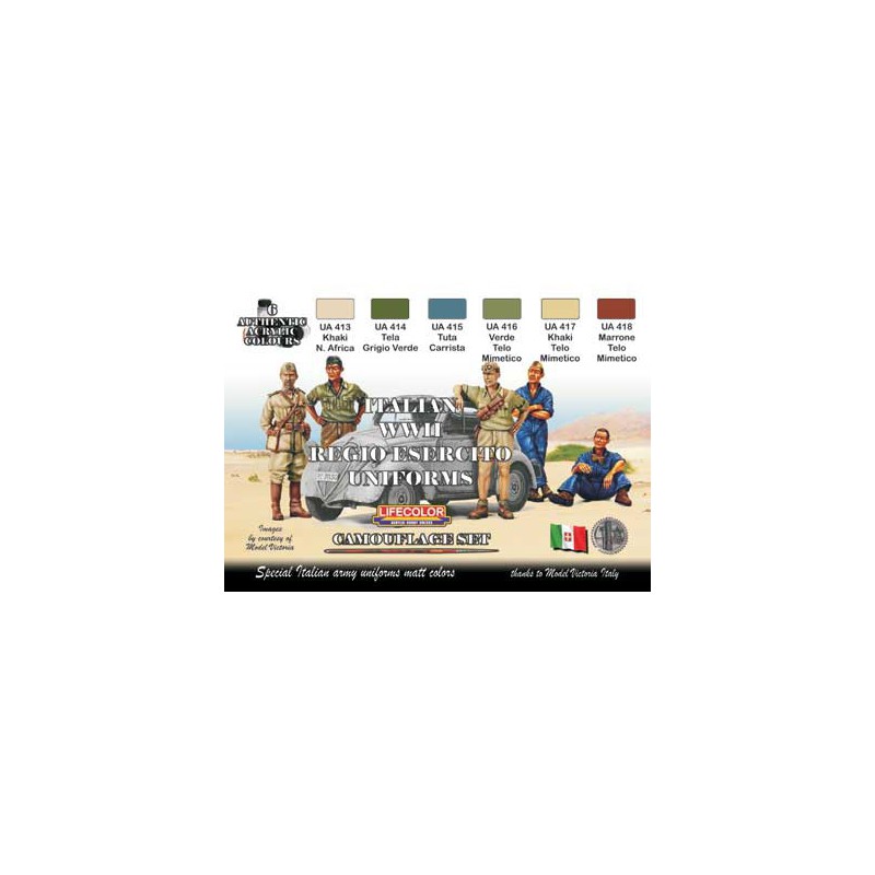 Peinture acrylique SET UNIFORMES ITALIENS WWII