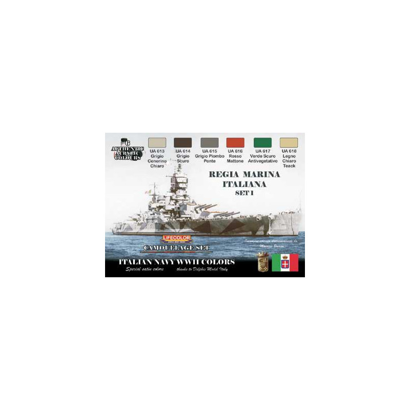 Peinture acrylique SET BATEAUX ITALIENS WWII