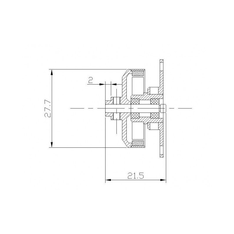Moteur électrique radiocommandé Moteur DM2204 Kv1750