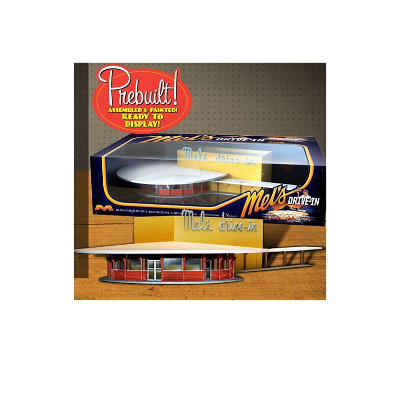 Maquette Diorama montéee et peinte MELS Drive In 1960 Monté