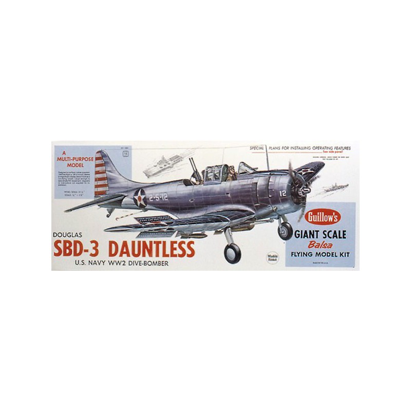 Avion de vol libre radiocommandé SBD-3 DAUNTLESS