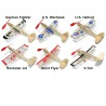 Avion de vol libre radiocommandé ASSORTIMENT 4 x 6 Mini Modèles