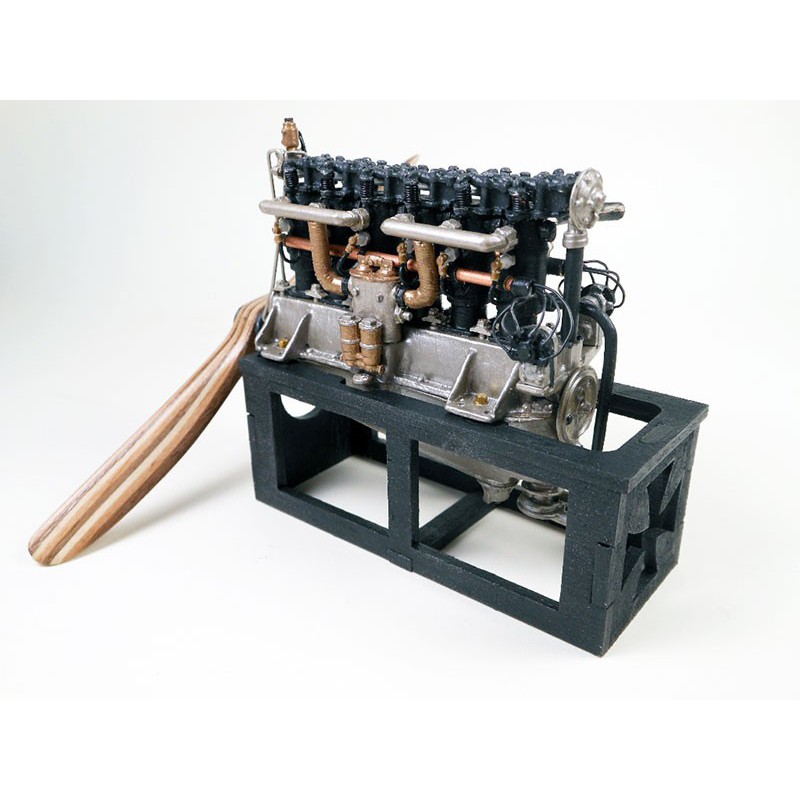 Maquette d'avion en bois MOTEUR MERCEDES 1/16