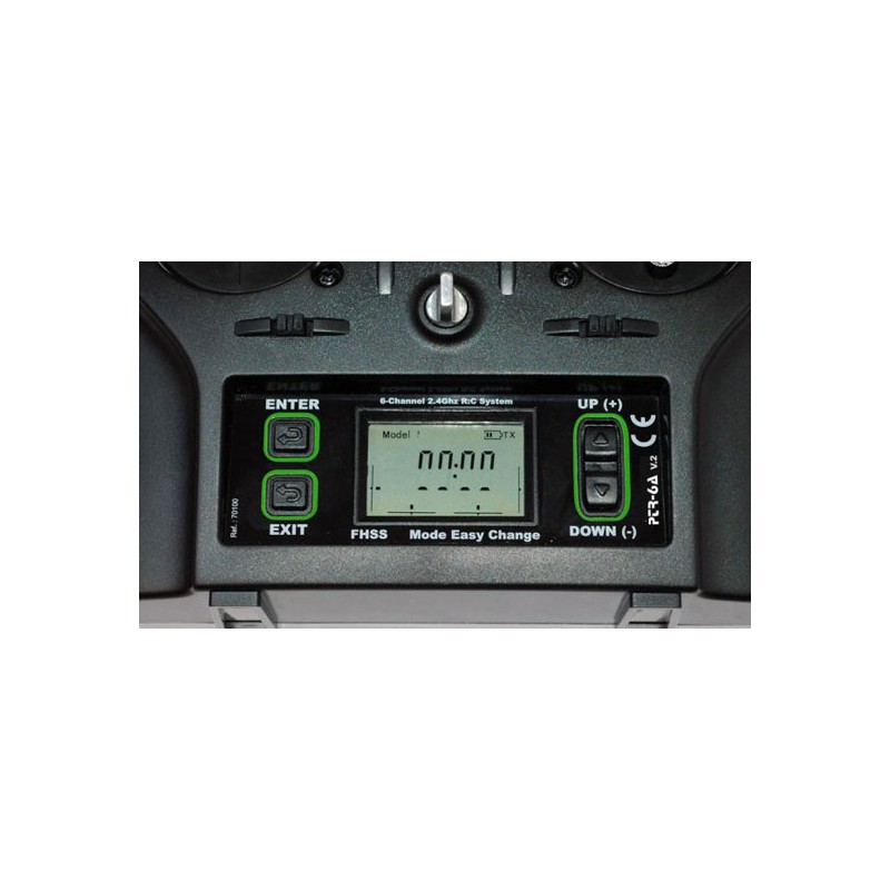 Ensemble pour radiocommande Radio PTR-6A V2 6 voies + accu NIMH