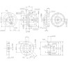 Moteur électrique radiocommandé Moteur DM2210 Kv1400