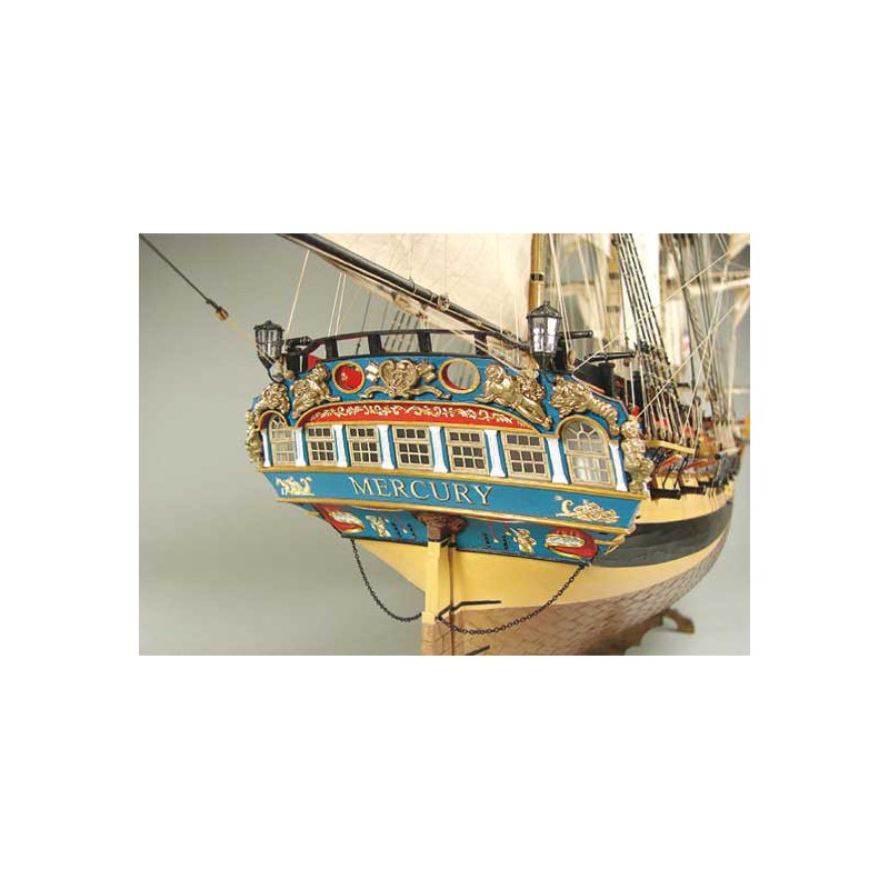 Bateau statique HMS MERCURY 1779 éch. 1/72