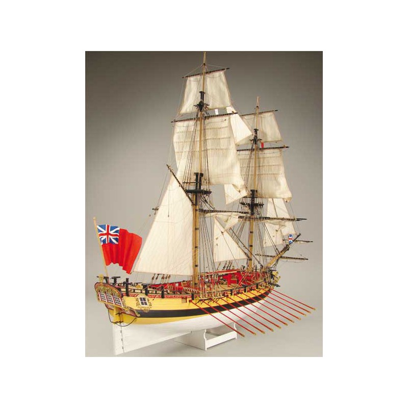 Bateau statique HMS WOLF 1754 éch. 1/72