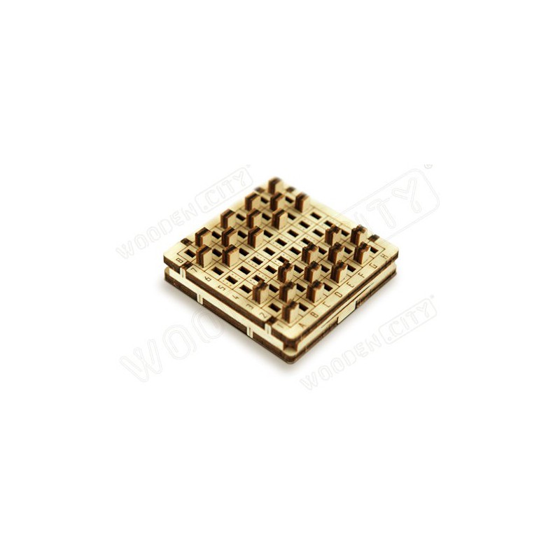 Puzzle 3D mécanique facile pour maquette Petit Jeu de Dames