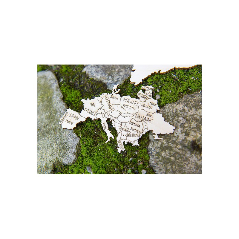 Puzzle 3D mécanique facile pour maquette Carte du monde M