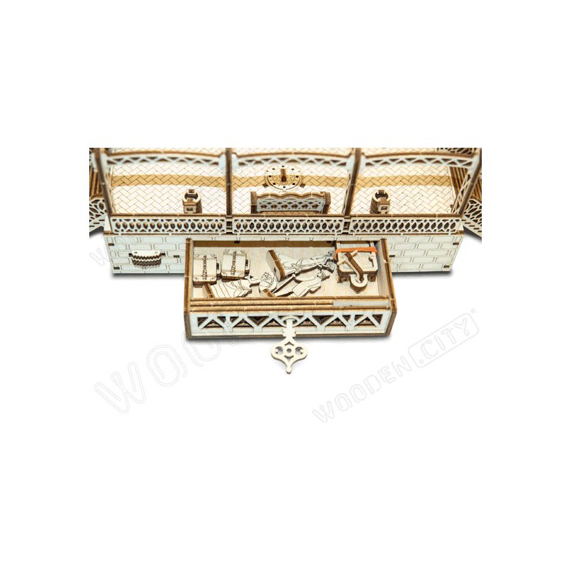 Puzzle 3D mécanique intermédiaire pour maquette Gare