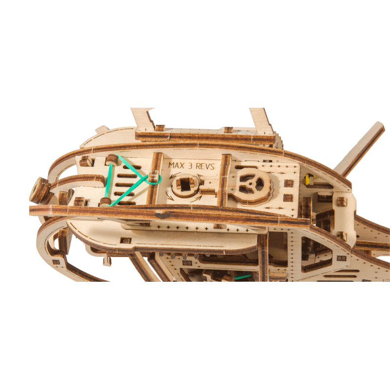 Puzzle 3D mécanique intermédiaire pour maquette Hélicoptère