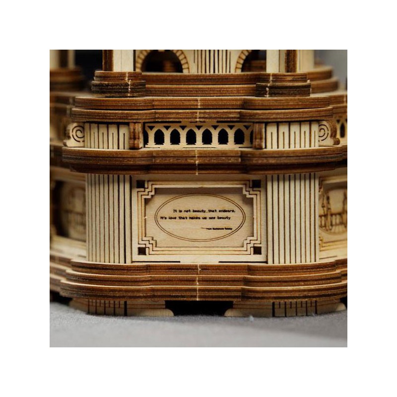 Puzzle 3D mécanique facile pour maquette Lanterne Victorienne lumineuse et musicale