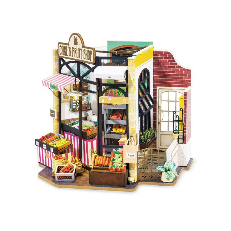 Puzzle 3D mécanique intermédiaire pour maquette Chez le marchand de légumes