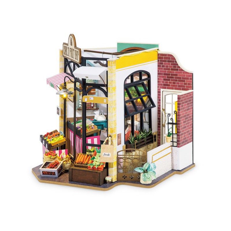 Puzzle 3D mécanique intermédiaire pour maquette Chez le marchand de légumes