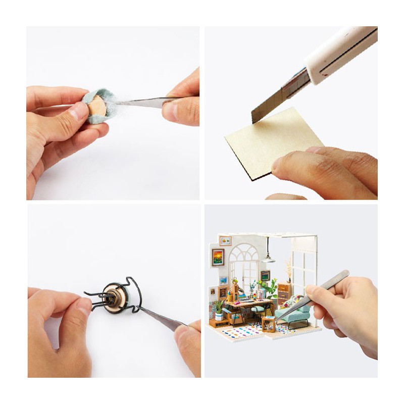 Puzzle 3D mécanique intermédiaire pour maquette Soho Time