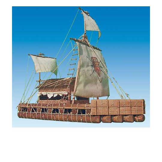 Bateau statique KON-TIKI 1/18