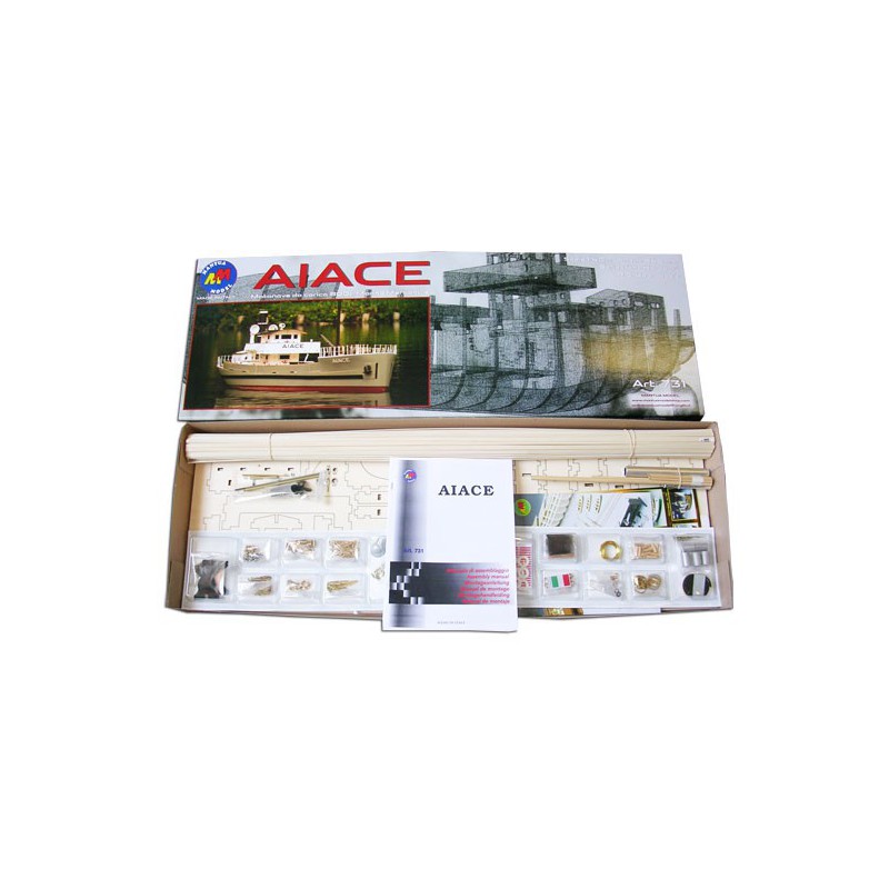 Bateau électrique radiocommandé AIACE Cargo Italien 1/40