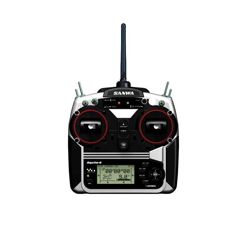 Ensemble pour radiocommande AQUILA 6 MODE 1 SANWA 2.4 GHz FHSS-1