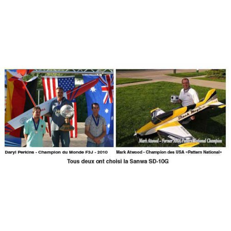 Ensemble pour radiocommande SD 10G SANWA 2.4 GHz 10 Voies