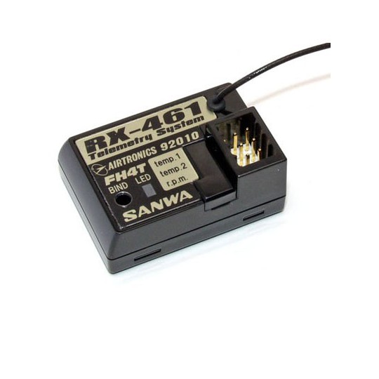 Accessoire pour radio RX-461 RECEPTEUR 4 VOIES 2,4GHZ TELEMETRIE