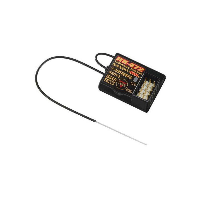 Accessoire pour radio RX-472 RECEPTEUR 4 VOIES 2,4GHZ TELEMETRIE