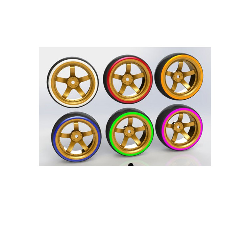 Accessoires pour voiture radiocommandée 4 Roues Drift Gold 0°