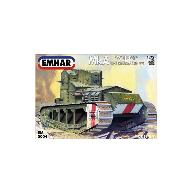 Maquette de Char en plastique WWI MEDIUM A "WHIPPET" TANK 1/72