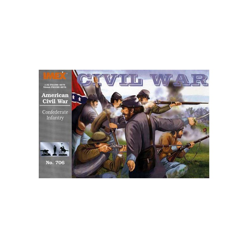 Figurine US CONFEDERATE INFANTRY1/32