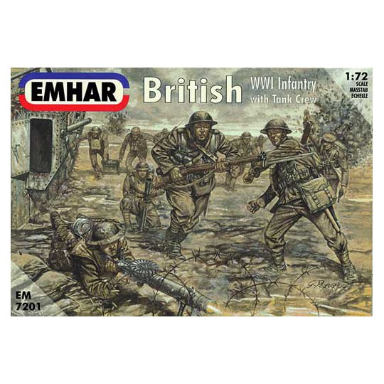 Figurine INFANTERIE BRITANNIQUE et EQUIPAGE1/72
