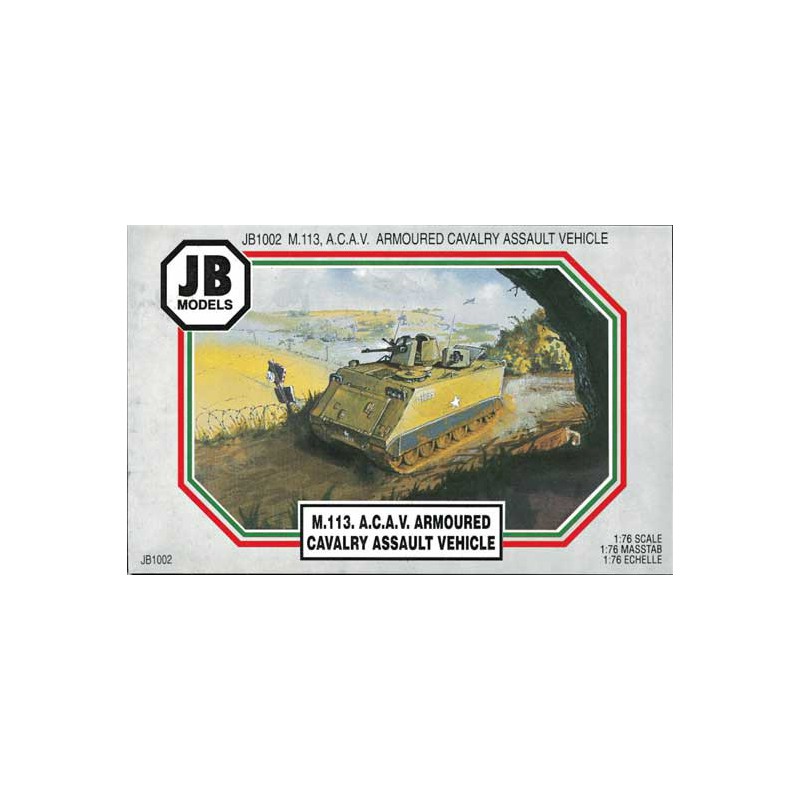 Maquette de voiture en plastique M113 A.C.AV. ARMOURED CAVALRY ASSAULT VEHICULE 1/76