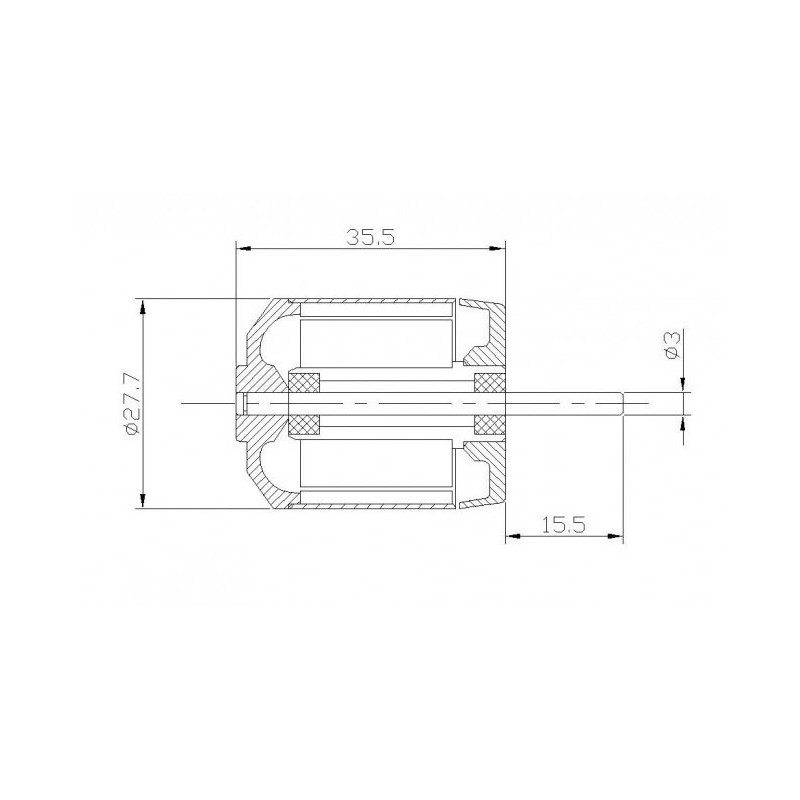 Moteur électrique radiocommandé Moteur DM2220 Kv1100