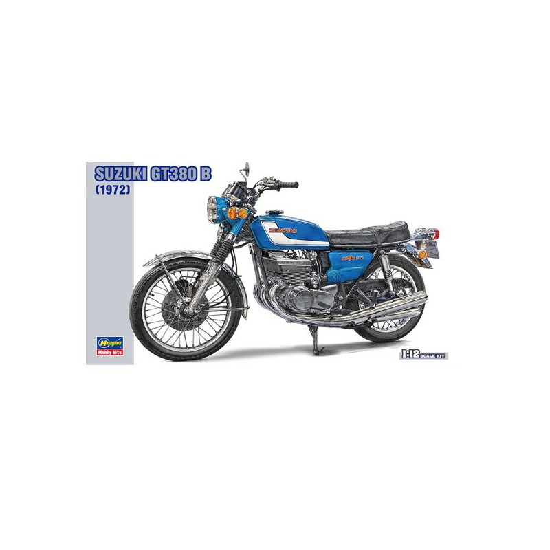 Maquette de moto en plastique SUZUKI GT380 B 1/24