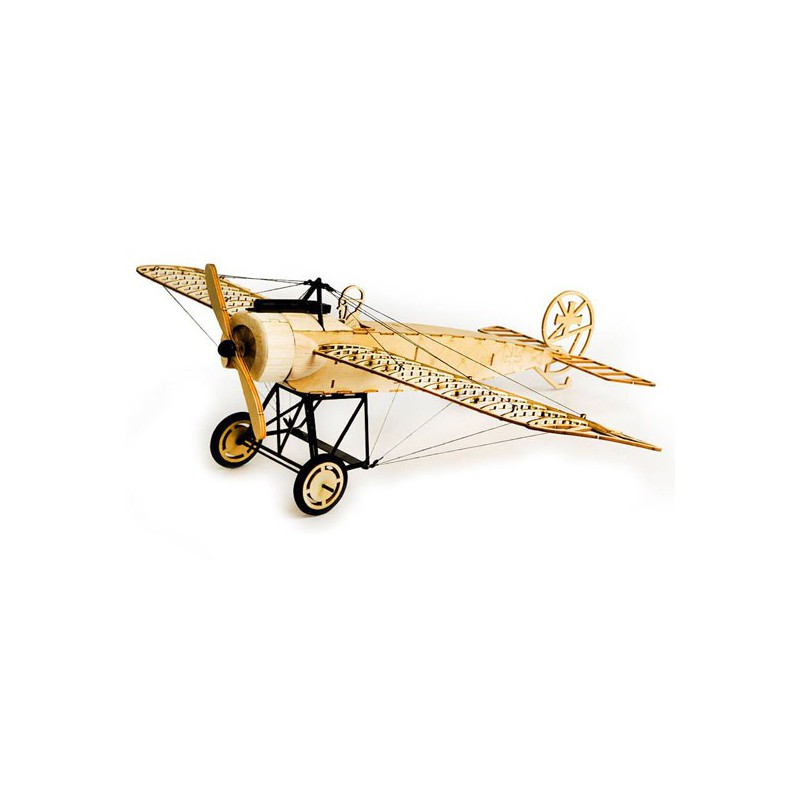 Maquette d'avion en bois FOKKER-E statique en kit